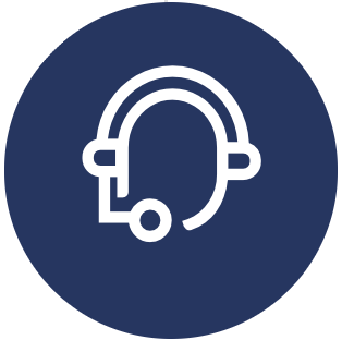 support agent with headset on